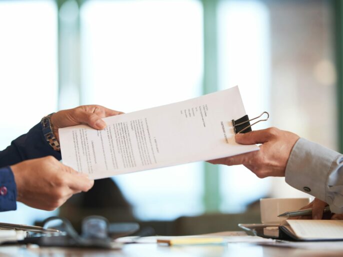 iamge of contracts being swapped for replacement birth certificate in ireland